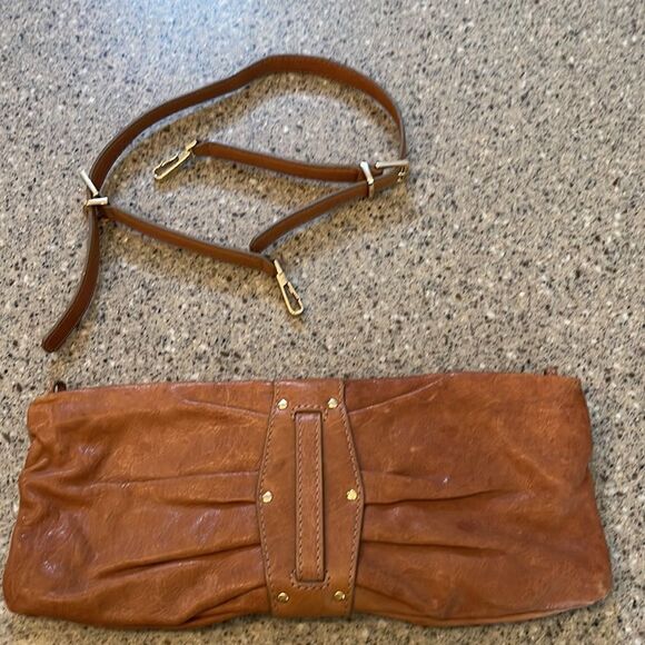 KOOBA Erin Brown Leather Convertible Bag - Picture 14 of 16